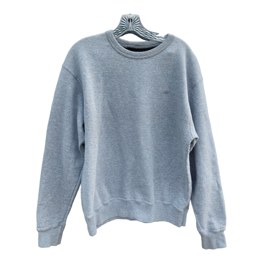 Champion Men's Sweatshirt Gray Size Medium Authentic Sweater Unisex Crewneck